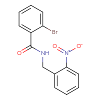 Chemical structure of 2-bromo-N-[(2-nitrophenyl)methyl]benzamide - CSSB00037373062