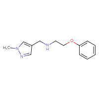 Chemical structure of [(1-methyl-1H-pyrazol-4-yl)methyl](2-phenoxyethyl)amine - CSSB00000496857