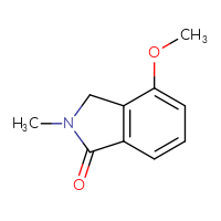 Chemical structure of 4-methoxy-2-methyl-2,3-dihydro-1H-isoindol-1-one - CSSB00009873548