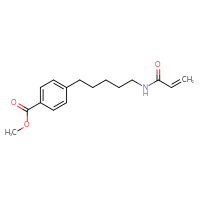 Chemical structure of methyl 4-[5-(prop-2-enamido)pentyl]benzoate - CSSB21332042208