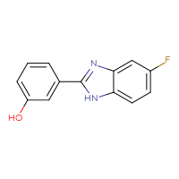 Chemical structure of 3-(5-fluoro-1H-1,3-benzodiazol-2-yl)phenol - CSSB00000751658