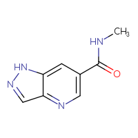 Chemical structure of N-methyl-1H-pyrazolo[4,3-b]pyridine-6-carboxamide - CSSB01990969903