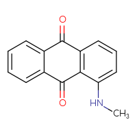 Chemical structure of 1-(methylamino)-9,10-dihydroanthracene-9,10-dione - CSSB00000489529