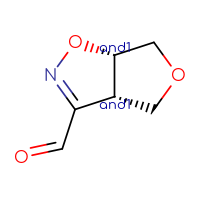 Chemical structure of rac-(3aR,6aR)-3aH,4H,6H,6aH-furo[3,4-d][1,2]oxazole-3-carbaldehyde - CSSB02125402673