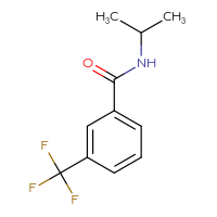 Chemical structure of N-(propan-2-yl)-3-(trifluoromethyl)benzamide - CSSB00000251755