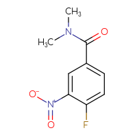 Chemical structure of 4-fluoro-N,N-dimethyl-3-nitrobenzamide - CSSB00000198129