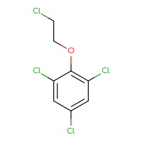 Chemical structure of 1,3,5-trichloro-2-(2-chloroethoxy)benzene - CSSB00011259511