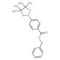 Chemical structure of benzyl 4-(4,4,5,5-tetramethyl-1,3,2-dioxaborolan-2-yl)benzoate - CSSB00010175882