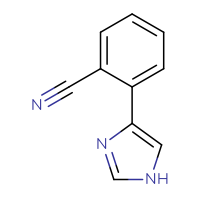 Chemical structure of 2-(1H-imidazol-4-yl)benzonitrile - CSSB00000089488