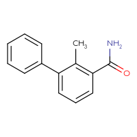 Chemical structure of 2-methyl-[1,1'-biphenyl]-3-carboxamide - CSSB00103155373