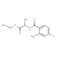 Chemical structure of ethyl 2-[(4-chloro-2-methylphenyl)formamido]propanoate - CSSB00004016020
