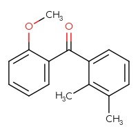 Chemical structure of (2,3-dimethylphenyl)(2-methoxyphenyl)methanone - CSSB00008001061