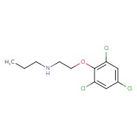 Chemical structure of propyl[2-(2,4,6-trichlorophenoxy)ethyl]amine - CSSB00000315232