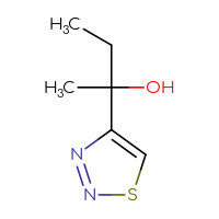Chemical structure of 2-(1,2,3-thiadiazol-4-yl)butan-2-ol - CSSB03550391663