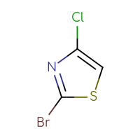 Chemical structure of 2-bromo-4-chloro-1,3-thiazole - CSSB00009851271