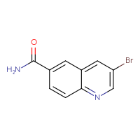 Chemical structure of 3-bromoquinoline-6-carboxamide - CSSB00016181618