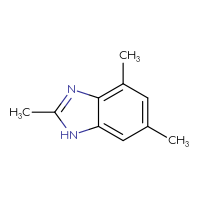 Chemical structure of 2,4,6-trimethyl-1H-1,3-benzodiazole - CSSB00012176963