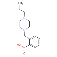 Chemical structure of 2-[(4-propylpiperazin-1-yl)methyl]benzoic acid - CSSB00000786049