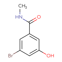 Chemical structure of 3-bromo-5-hydroxy-N-methylbenzamide - CSSB00010083958