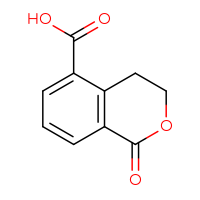 Chemical structure of 1-oxo-3,4-dihydro-1H-2-benzopyran-5-carboxylic acid - CSSB00009909709