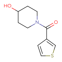 Chemical structure of 1-(thiophene-3-carbonyl)piperidin-4-ol - CSSB00011196221