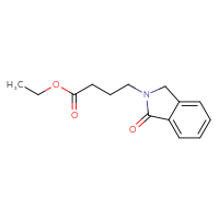 Chemical structure of ethyl 4-(1-oxo-2,3-dihydro-1H-isoindol-2-yl)butanoate - CSSB00160506527