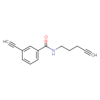 Chemical structure of 3-ethynyl-N-(pent-4-yn-1-yl)benzamide - CSSB03556308604