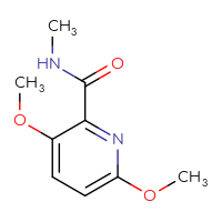 Chemical structure of 3,6-dimethoxy-N-methylpyridine-2-carboxamide - CSSB06967844984