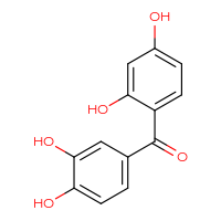 Chemical structure of 4-(3,4-dihydroxybenzoyl)benzene-1,3-diol - CSSB00000015469