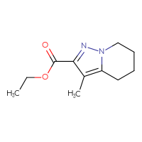Chemical structure of ethyl 3-methyl-4H,5H,6H,7H-pyrazolo[1,5-a]pyridine-2-carboxylate - CSSB01983961628
