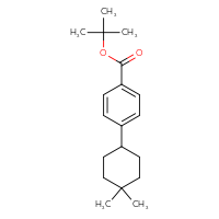 Chemical structure of tert-butyl 4-(4,4-dimethylcyclohexyl)benzoate - CSSB21103687402