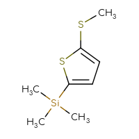 Chemical structure of trimethyl[5-(methylsulfanyl)thiophen-2-yl]silane - CSSB00049579012