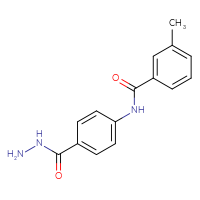 Chemical structure of N-[4-(hydrazinecarbonyl)phenyl]-3-methylbenzamide - CSSB00020585065