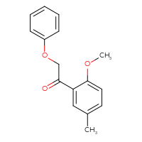 Chemical structure of 1-(2-methoxy-5-methylphenyl)-2-phenoxyethan-1-one - CSSB00001010384