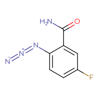 Chemical structure of 2-azido-5-fluorobenzamide - CSSB00012787789