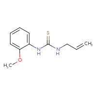 Chemical structure of 1-(2-methoxyphenyl)-3-(prop-2-en-1-yl)thiourea - CSSB00000004842
