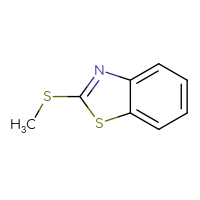 Chemical structure of 2-(methylsulfanyl)-1,3-benzothiazole - CSSB00000000696