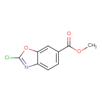 Chemical structure of methyl 2-chloro-1,3-benzoxazole-6-carboxylate - CSSB00000697764