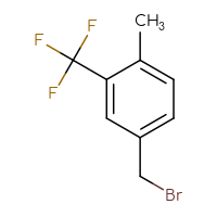 Chemical structure of 4-(bromomethyl)-1-methyl-2-(trifluoromethyl)benzene - CSSB00009813565