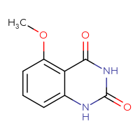 Chemical structure of 5-methoxy-1,2,3,4-tetrahydroquinazoline-2,4-dione - CSSB00009841972