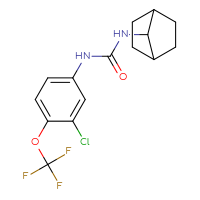Chemical structure of 3-{bicyclo[2.2.1]heptan-7-yl}-1-[3-chloro-4-(trifluoromethoxy)phenyl]urea - CSSB15931872406