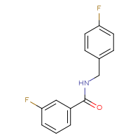 Chemical structure of 3-fluoro-N-[(4-fluorophenyl)methyl]benzamide - CSSB00026264218