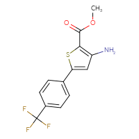 Chemical structure of methyl 3-amino-5-[4-(trifluoromethyl)phenyl]thiophene-2-carboxylate - CSSB00029001001
