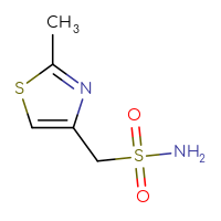 Chemical structure of (2-methyl-1,3-thiazol-4-yl)methanesulfonamide - CSSB00011606533