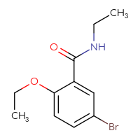 Chemical structure of 5-bromo-2-ethoxy-N-ethylbenzamide - CSSB00020584915