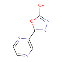 Chemical structure of 5-(pyrazin-2-yl)-1,3,4-oxadiazol-2-ol - CSSB00000117217