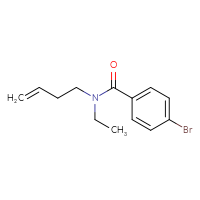 Chemical structure of 4-bromo-N-(but-3-en-1-yl)-N-ethylbenzamide - CSSB06269690538