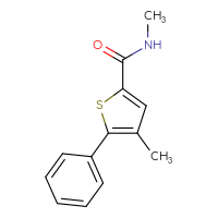 Chemical structure of N,4-dimethyl-5-phenylthiophene-2-carboxamide - CSSB00010776938