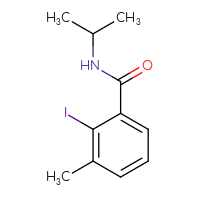 Chemical structure of 2-iodo-3-methyl-N-(propan-2-yl)benzamide - CSSB00011279409