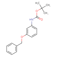 Chemical structure of tert-butyl N-[3-(benzyloxy)phenyl]carbamate - CSSB00013033361